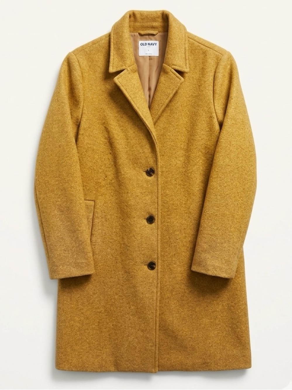Old Navy Women's Camel/Tan Single-Breasted Coat